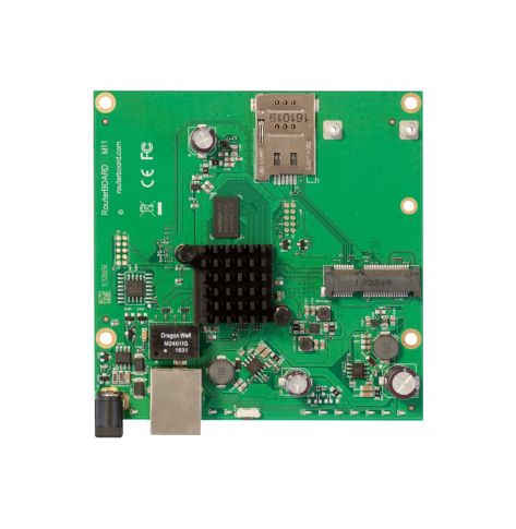 Router MIKROTIK 1x RJ45 1000Mb/s 1x miniPCI-e 1x SIM