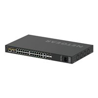 Switch zarządzalny NETGEAR AV Line M4250-26G4F-PoE+ 24-porty 10/100/1000 (PoE+) 2 porty 10/100/1000 4 porty 1000Base-X SFP