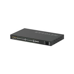 Switch zarządzalny NETGEAR AV Line M4250-26G4F-PoE+ 24-porty 10/100/1000 (PoE+) 2 porty 10/100/1000 4 porty 1000Base-X SFP