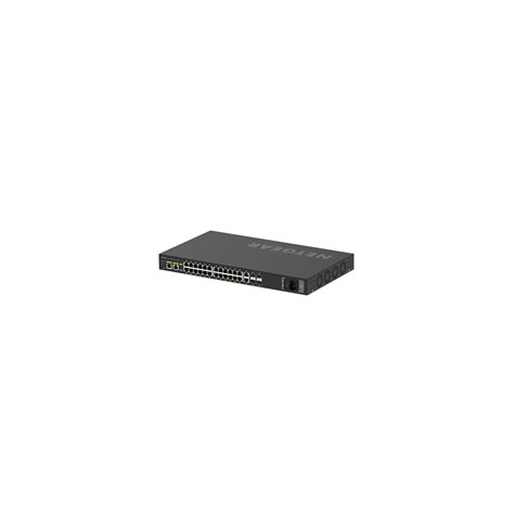 Switch zarządzalny NETGEAR AV Line M4250-26G4F-PoE+ 24-porty 10/100/1000 (PoE+) 2 porty 10/100/1000 4 porty 1000Base-X SFP