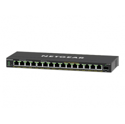 Switch NETGEAR GS316EP-100PES 16PT GE Plus 16-portów - 15 portów 10/100/1000 (PoE+) 1 port SFP