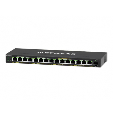 Switch NETGEAR GS316EP-100PES 16PT GE Plus 16-portów - 15 portów 10/100/1000 (PoE+) 1 port SFP