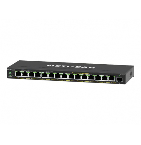 Switch NETGEAR GS316EP-100PES 16PT GE Plus 16-portów - 15 portów 10/100/1000 (PoE+) 1 port SFP