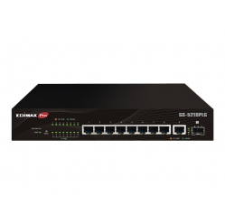 Switch Web Smart EDIMAX SMB 10-portów - 8 portów 10/100/1000 (PoE+) 1 port 10/100/1000 (uplink) 1 port SFP (mini-GBIC) (uplink)