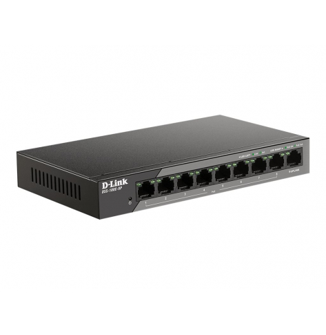 Switch niezarządzalny D-LINK DSS-100E-9P 9-portów - 8 portów 10/100 (PoE) 1 port 1000Base-T