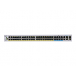 Switch wieżowy zarządzalny Cisco CBS350 48-portów PoE+ PoE++ SFP+