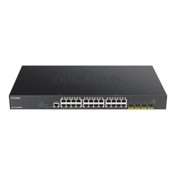 Switch smart wieżowy DLINK 28-portów - 24 porty 10/100/1000 (PoE) 4 porty 10 Gigabit SFP+