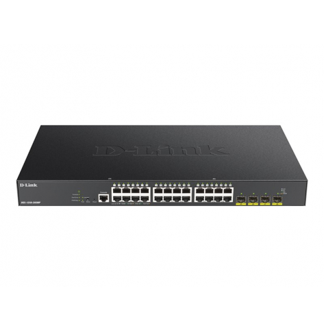 Switch smart wieżowy DLINK 28-portów - 24 porty 10/100/1000 (PoE) 4 porty 10 Gigabit SFP+