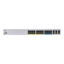 Switch wieżowy zarządzalny Cisco CBS350 24-porty PoE+ PoE++ SFP+