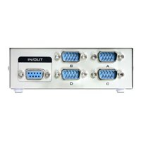 Switch DELOCK 87589 4 porty szeregowe (RS-232) DB-9 1 port szeregowy (RS-232) DB-9