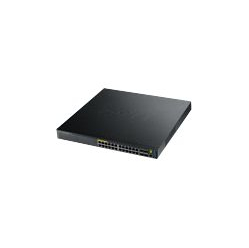 Switch wieżowy ZYXEL XGS3700-24HP-ZZ0101F 24-porty 10/100/1000 (PoE+) 4 porty 10 Gigabit SFP+