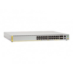 ALLIED High Power High Availability Switch with 24x 10/100/1000T PoE+ ports and 4x 10G SFP+ uplinks Dual Hot Swappable PSU