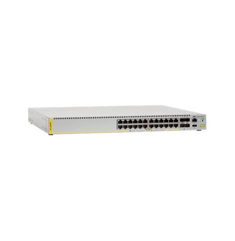 Switch wieżowy Allied 24 x 1000Base-T PoE+ 30W 2 x 10GBase-X SFP+ 2 x stos sieciowy SFP+ konsola RJ-45 USB Typ A