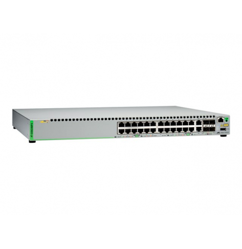 Switch zarządzalny Allied 24 x 10/100/1000 (PoE+) 2 x zestaw Gigabit SFP 2 x 10 Gigabit SFP+