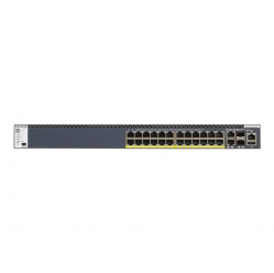 Switch zarządzalny NETGEAR GSM4328PB-100NES 24-porty 10/100/1000 (PoE+) 2 porty 10/100/1000/10000 2 porty 10 Gigabit SFP+