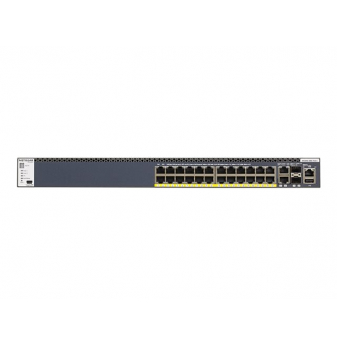 Switch zarządzalny NETGEAR GSM4328PB-100NES 24-porty 10/100/1000 (PoE+) 2 porty 10/100/1000/10000 2 porty 10 Gigabit SFP+