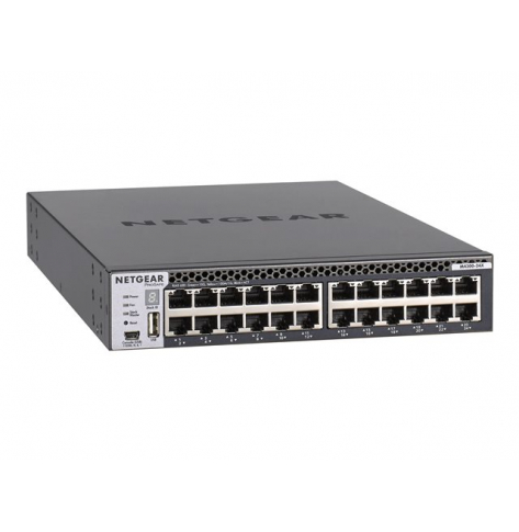 Switch wieżowy zarządzalny NETGEAR XSM4324CS-100NES 24-porty 10 Gigabit Ethernet 4 porty dzielone SFP+ 10 gigabajtów