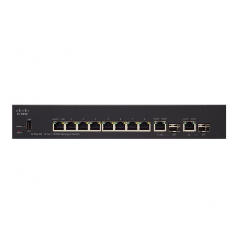 Switch zarządzalny Cisco SF352-08MP 8-portów PoE+ SFP