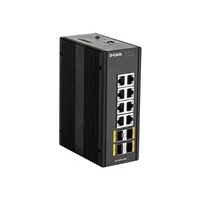 Switch zarządzalny DLINK 12-portów - 8 portów 10/100/1000 4 porty 100/1000 SFP