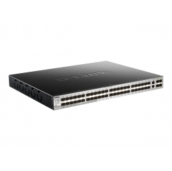 Switch wieżowy DLINK 54-porty - 48 portów SFP 2 porty 10 Gigabit Ethernet 4 porty 10 Gigabit SFP+