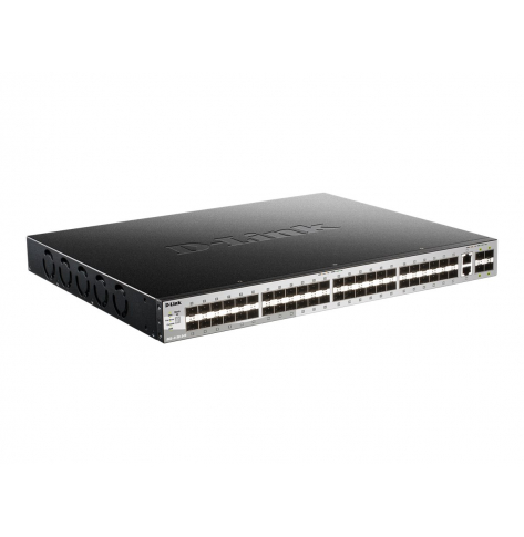 Switch wieżowy DLINK 54-porty - 48 portów SFP 2 porty 10 Gigabit Ethernet 4 porty 10 Gigabit SFP+