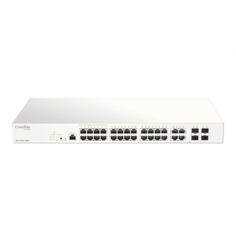 Switch Smart Managed D-LINK Nuclias 28-portów - 24 porty 10/100/1000 (PoE+) 4 zestawy SFP