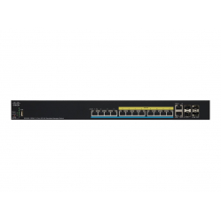 Switch wieżowy zarządzalny Cisco 12 x 100/1000/2.5G/5GBase-T (PoE+) 2 x combo 10 Gigabit SFP+ 2 x 10 Gigabit SFP+