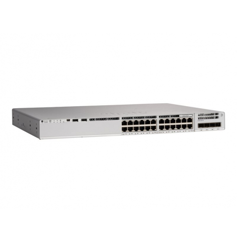 Switch wieżowy Cisco Catalyst 9200 8 x 100/1000/2.5G/5G/10GBase-T 16 x 10/100/1000 (PoE+) Wymagane licencje DNA