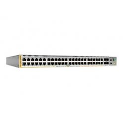 ALLIED 48-port 10/100/1000T PoE+ stackable switch 4 SFP+ ports 2 fixed power supplies