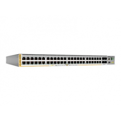 Switch wieżowy Allied 48 portów 10/100/1000 Base-T RJ-45 PoE+ - 30W 4 porty 1000Base-X/10GBase-X SFP+ uplink 2 stosy sieciowe Konsola USB