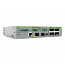 ALLIED L3 Gigabit Switch 8-port 10/100/1000T PoE++ 2-port 100/1000X SFP 3-port DC-Input One designated PWR300 requires at least