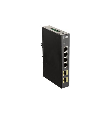 Switch niezarządzalny D-LINK DIS-100G-6S Industrial 6-portów - 4 porty 10/100/1000 2 porty 100/1000 SFP