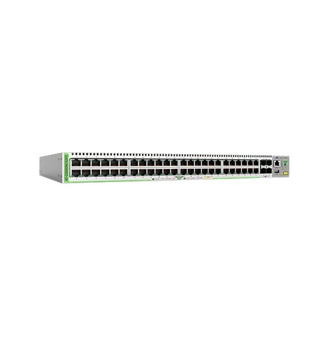 Switch zarządzalny Allied 48 portów 1000Base-T RJ-45 24 porty (PoE+)/ 48 portów (PoE) - 30W 4 porty 1000Base-X SFP uplink zarządzanie RJ-45 wejście USB Typ A