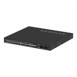 Switch zarządzalny NETGEAR AV Line M4250-26G4F-PoE++ 24-porty 10/100/1000 (PoE++) 2 porty 10/100/1000 4 porty 1000Base-X SFP