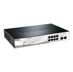 Switch D-LINK 8 portów 10/100/1000 (PoE+) 2 porty Gigabit SFP