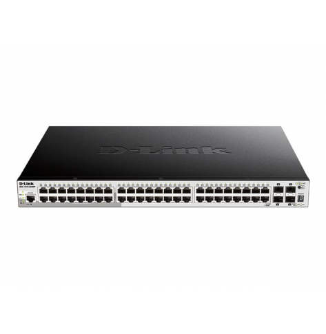 Switch Smart Managed wieżowy D-LINK 52-porty - 48 portów 10/100/1000 PoE+ 4 porty 10 Gigabit SFP+