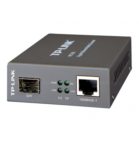 TPLINK MC220L TP-Link MC220L konwerter 1000BaseT (RJ45) - 1000BaseSX/LX/LH (SFP)