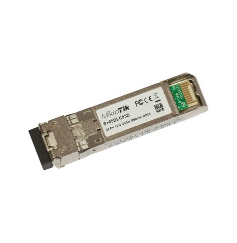Moduł MIKROTIK S+85DLC03D SFP+ Module 10Gb/s 850nm LC/UPC 300m Multimode