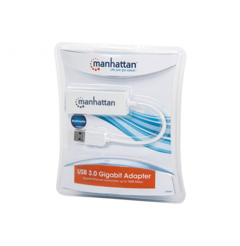 Adapter MANHATTAN 506847 Manhattan Karta sieciowa adapter USB 3.0 na Gigabit 10/100/1000 Mbps RJ45