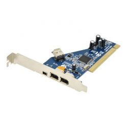 Adapter DIGITUS DS-33203-2 Digitus Kontroler Firewire (400) PCI 2x6pin. 1x4pin Wew. 1x6pin Zew. IEEE1394a