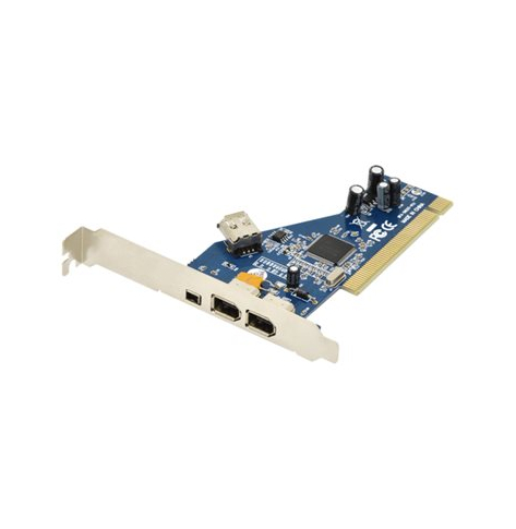 Adapter DIGITUS DS-33203-2 Digitus Kontroler Firewire (400) PCI 2x6pin. 1x4pin Wew. 1x6pin Zew. IEEE1394a