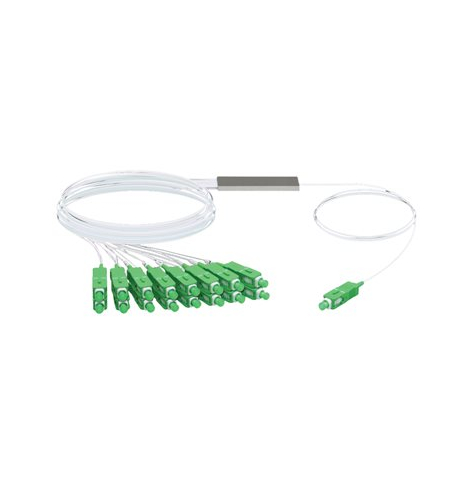 Rozdzielacz sieciowy UBIQUITI UF-SPLITTER-16 UFIBER 1:16 SPLITTER SC/APC G.657A1 900UM 1.5m STEEL TUBE