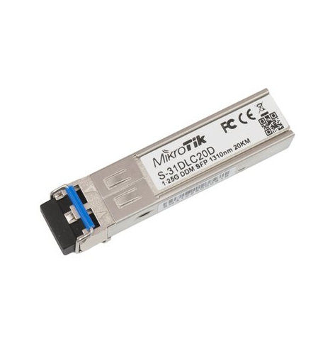 MIKROTIK S-85DLC05D SFP Module 1.25Gb/s LC/UPC 850nm 550m Multimode