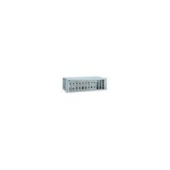 Allied 12 slot media converter rackmount chassis unpopulated with optional redundant power supply