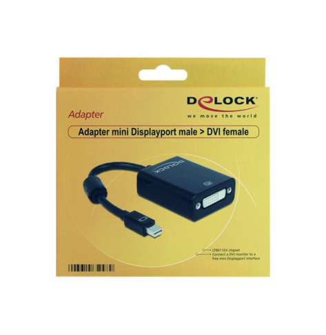 DELOCK 65098 Delock adapter Displayport mini(M) -> DVI-I(F)24+5 PIN