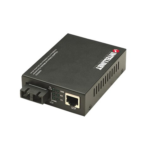 Światłowodowy konwerter mediów INTELLINET 506533 Intellinet Media konwerter 1000Base-T RJ45 / 1000Base-SX MM SC 550m