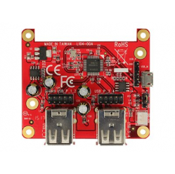 Koncentrator DELOCK 62650 Delock Karta RASPBERRY PI USB Micro (BF) / USB Pin Header -> 4x USB (AF)