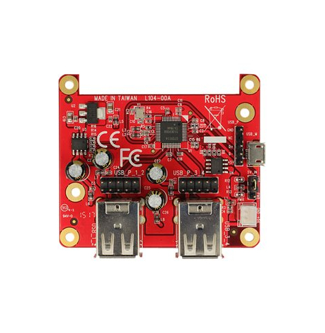 Koncentrator DELOCK 62650 Delock Karta RASPBERRY PI USB Micro (BF) / USB Pin Header -> 4x USB (AF)