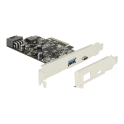 DELOCK 89606 Delock Karta PCI Express > 1x USB 3.1+USB Type-C+POWER DELIVERY (93W)
