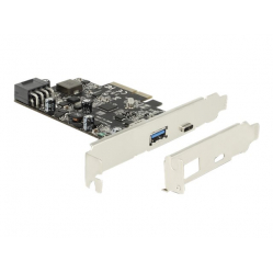 Adapter DELOCK 89606 Delock Karta PCI Express > 1x USB 3.1+USB Type-C+POWER DELIVERY (93W)